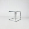 Max Sauze Isocele Steel and Glass Side Table, 1970s