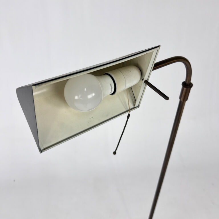 Mid Century Brass and Steel Classical Floorlamp, 1960s