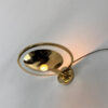 Belgium Brass and Glass Wall Lamp, 1970s