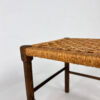 Solid Oak And Rope Stool, 1950s