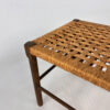 Solid Oak And Rope Stool, 1950s