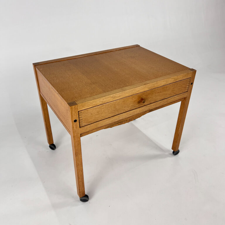 Mid Century Kai Kristiansen Sewing Table in Oak, 1960s