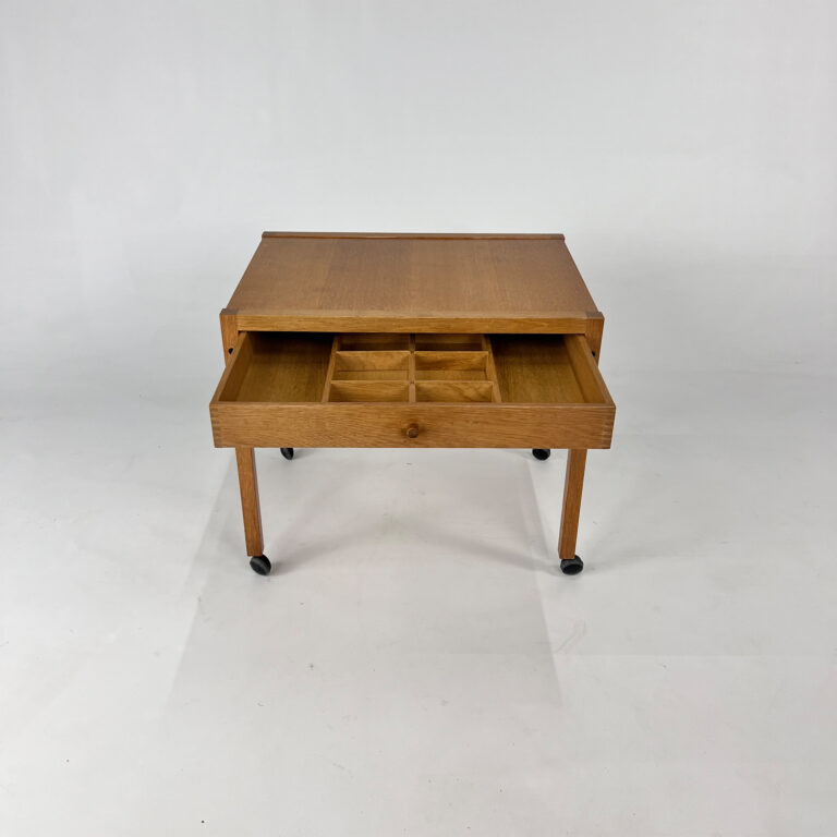 Mid Century Kai Kristiansen Sewing Table in Oak, 1960s