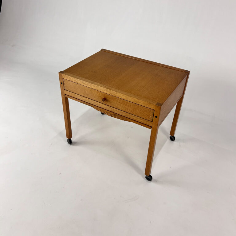 Mid Century Kai Kristiansen Sewing Table in Oak, 1960s