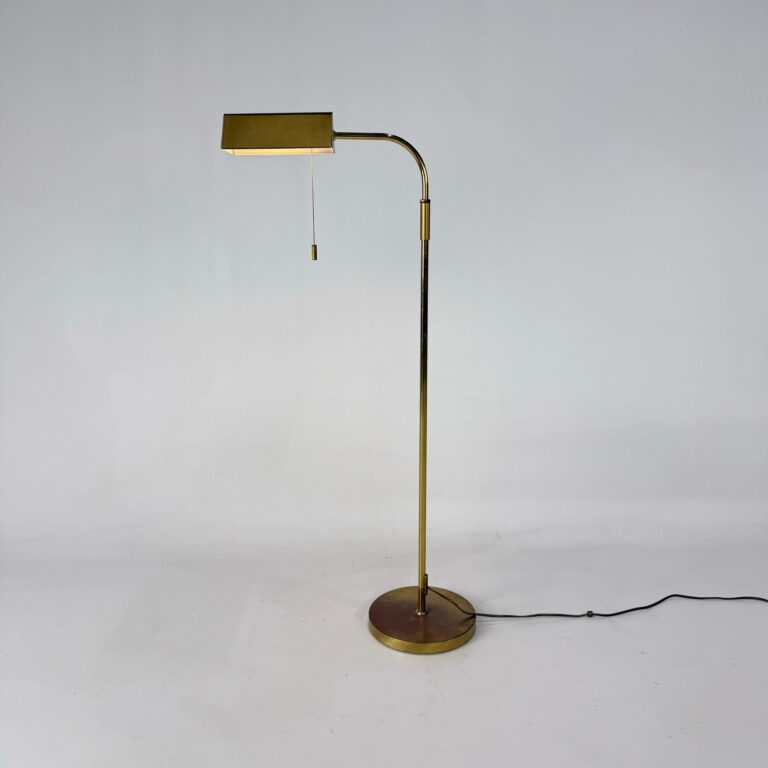 Mid Century Brass and Steel Classical Floorlamp, 1960s