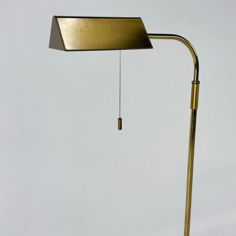 Mid Century Brass and Steel Classical Floorlamp, 1960s