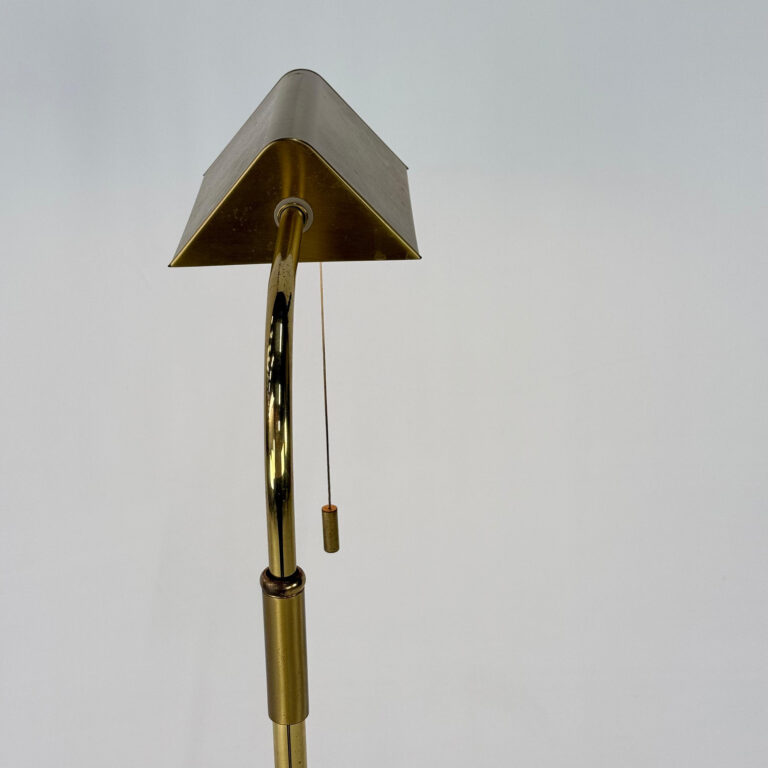 Mid Century Brass and Steel Classical Floorlamp, 1960s