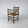 Dutch Antique Oak and Rush Chair, 1930s