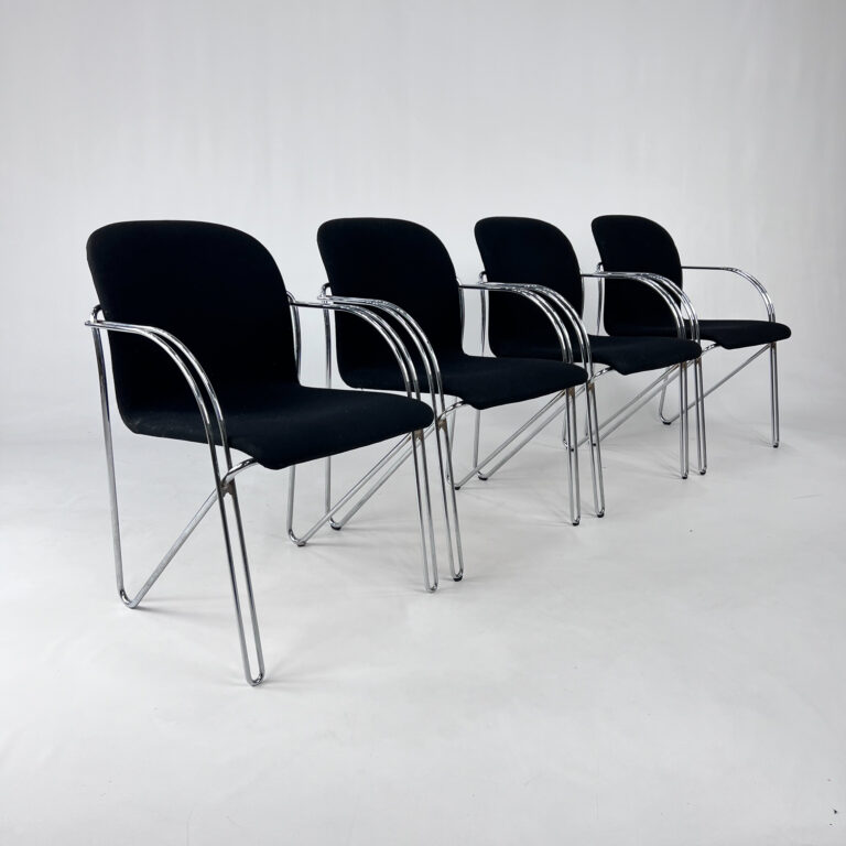 Danish Wire Chairs by Alfred Homann for Gispen, 1970s