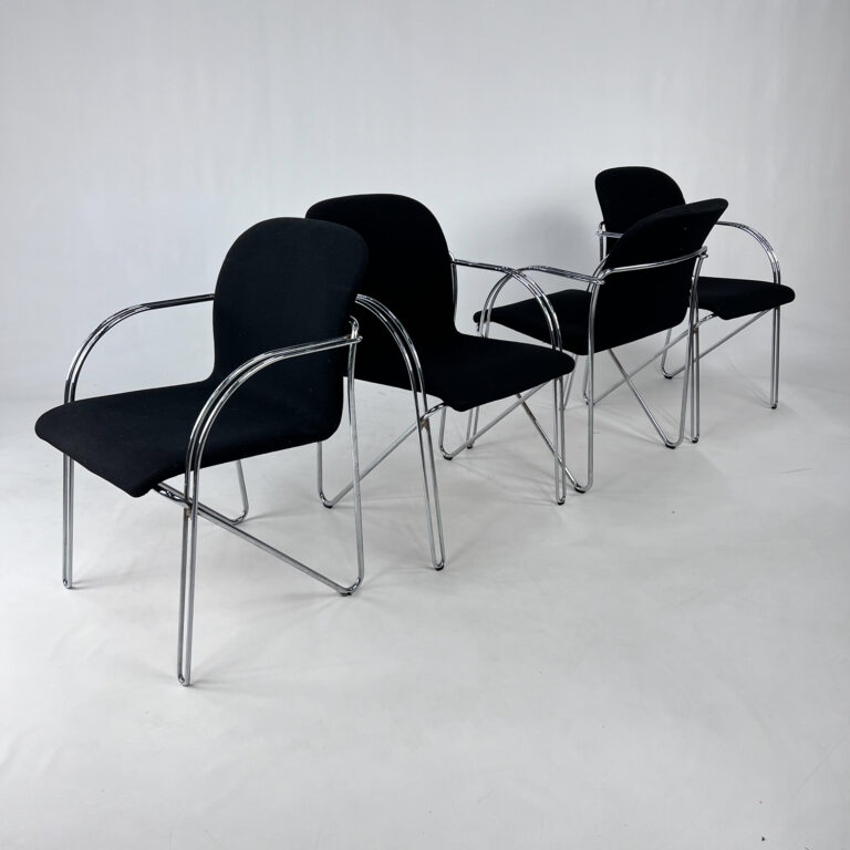 Danish Wire Chairs by Alfred Homann for Gispen, 1970s