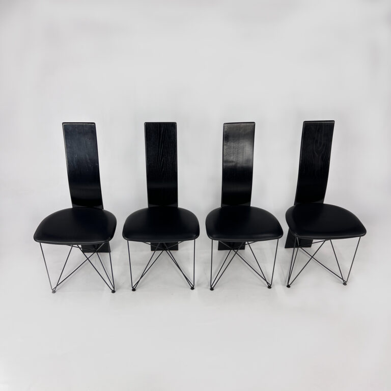 Set of 4 Concorde Dining Chairs by Torstein Flatøy For Bahus, 1980s