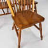 Set of 6 Scandinavian Pine Wingback Chairs, 1970s