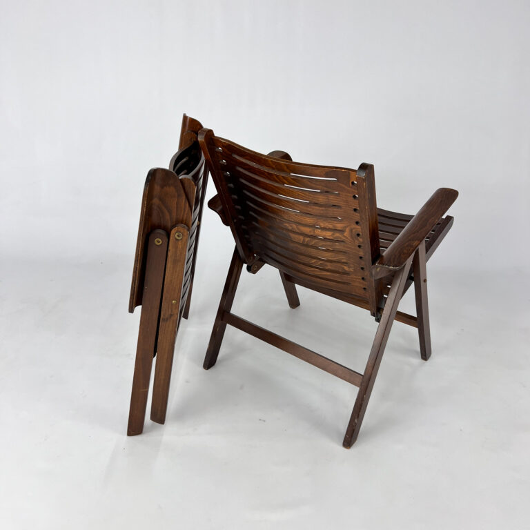 Set of 2 "Rex" Folding Chairs by Niko Kralj, 1950s