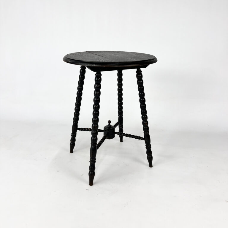 Dutch Antique Wengé Side Table, 1930s