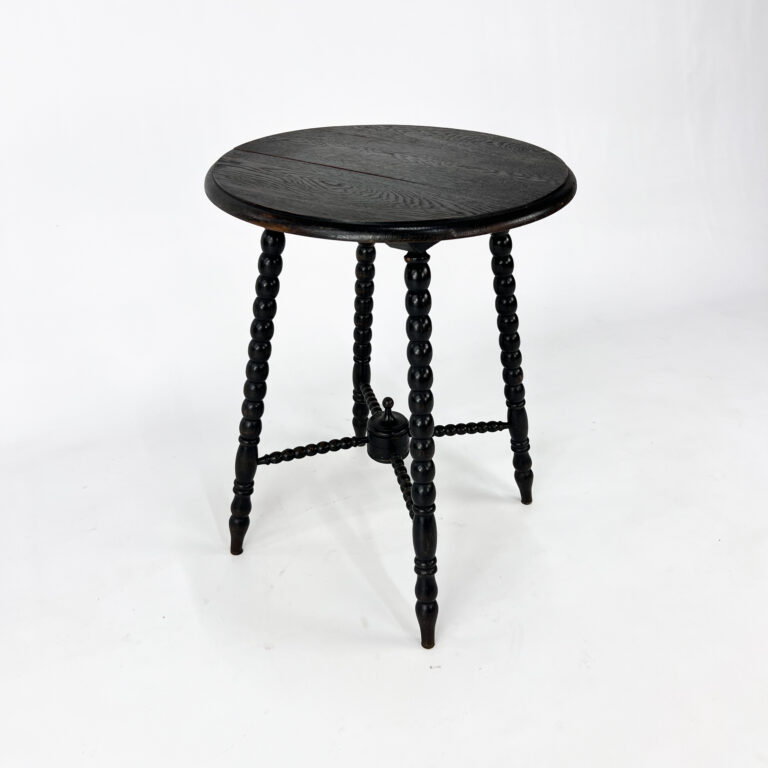 Dutch Antique Wengé Side Table, 1930s