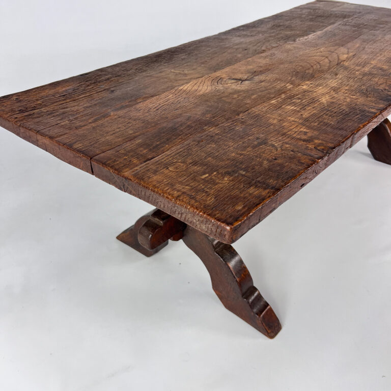 Dutch Antique Oak Coffee Table, 1800s