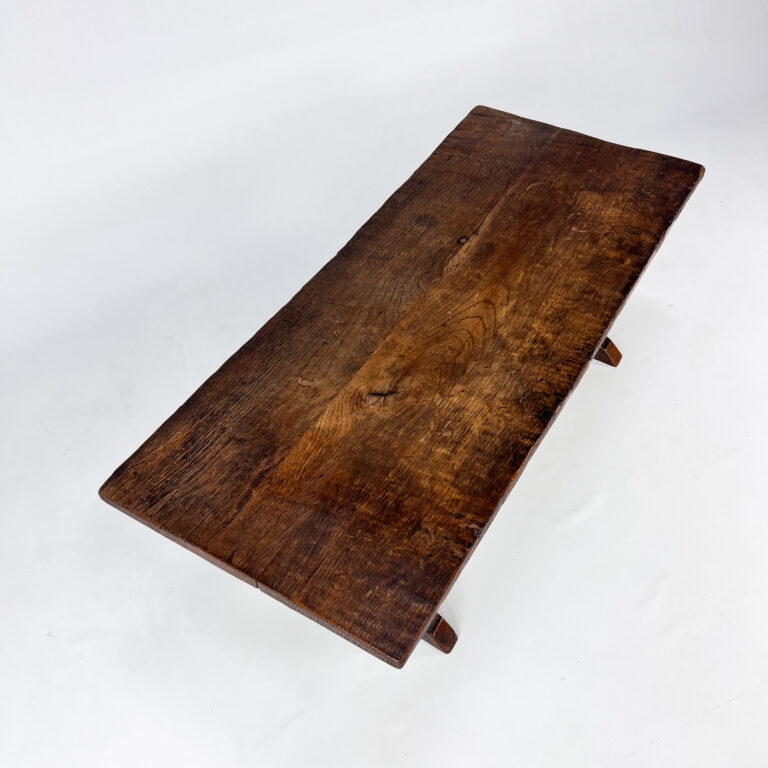 Dutch Antique Oak Coffee Table, 1800s