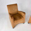 Set of 2 Wittmann ‘Duke’ Suède armchairs by Hannes Wettstein, 1990s