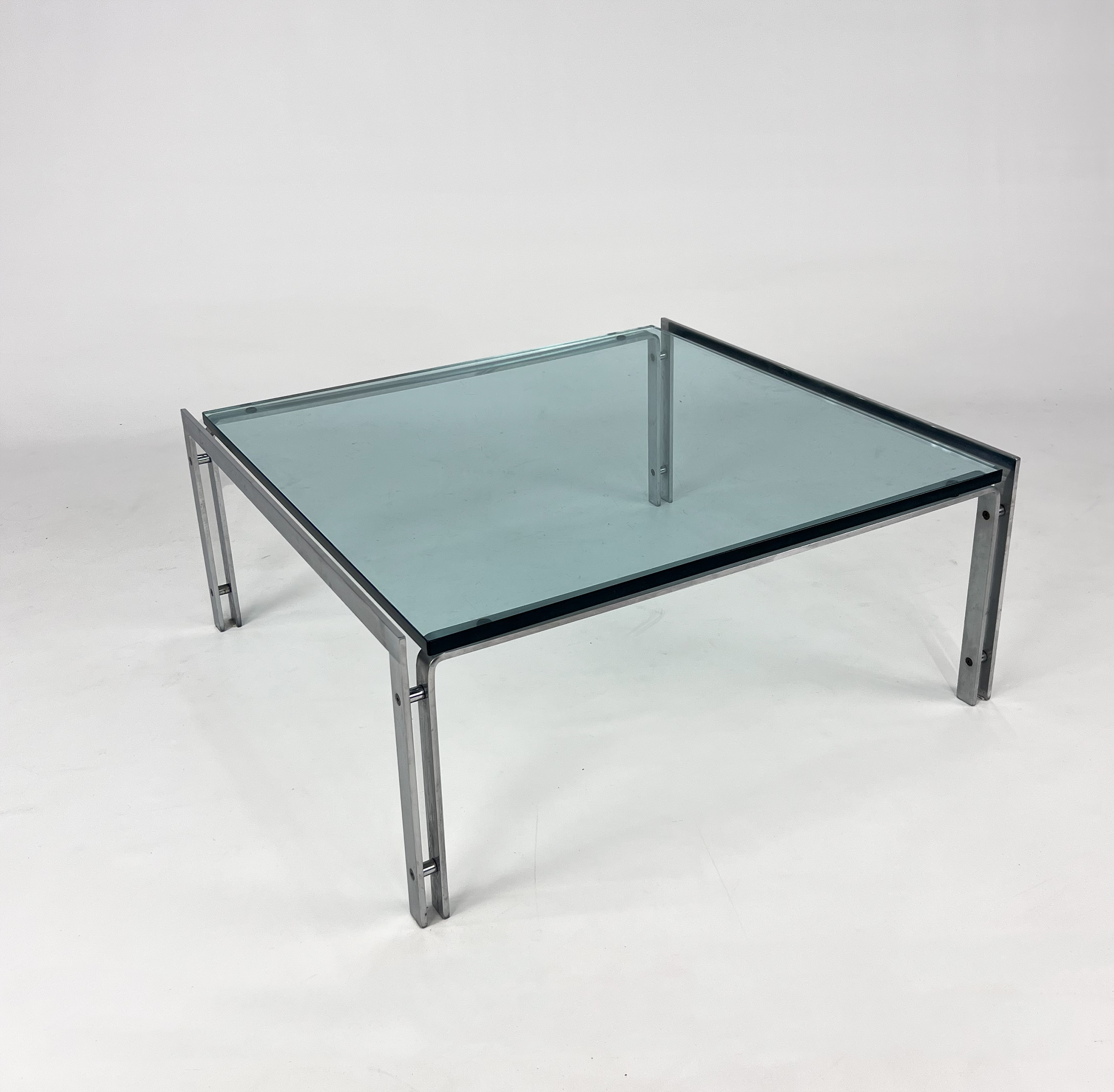 Glass M1 Coffee Table by Hank Kwint for Metaform, 1980s