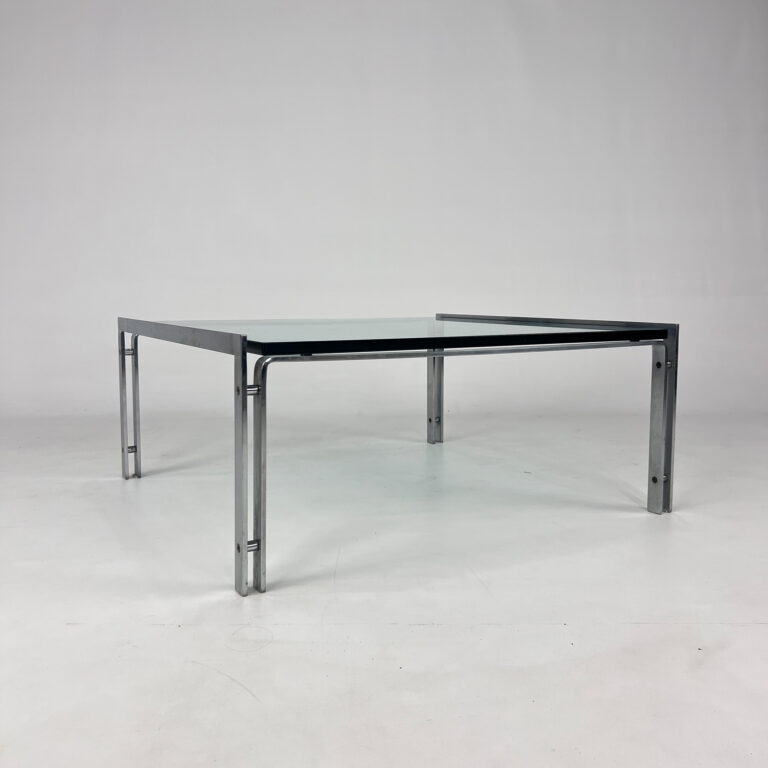 Glass M1 Coffee Table by Hank Kwint for Metaform, 1980s