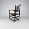 Stained Beechwood Bobbin Armchair in Jacobean Style, 1900s