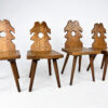 Set of 4 Mid Century Oak ‘Tirol’ Chairs, 1960s