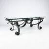 Brutalist French Sculpted Steel Coffee Table, 1960s