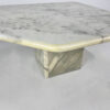 Vintage White Marble Sidetable, 1970s