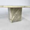 Vintage White Marble Sidetable, 1970s