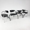 Set of 4 Postmoderne Dining Chairs by Arnold Merckx for Arco, 1980s